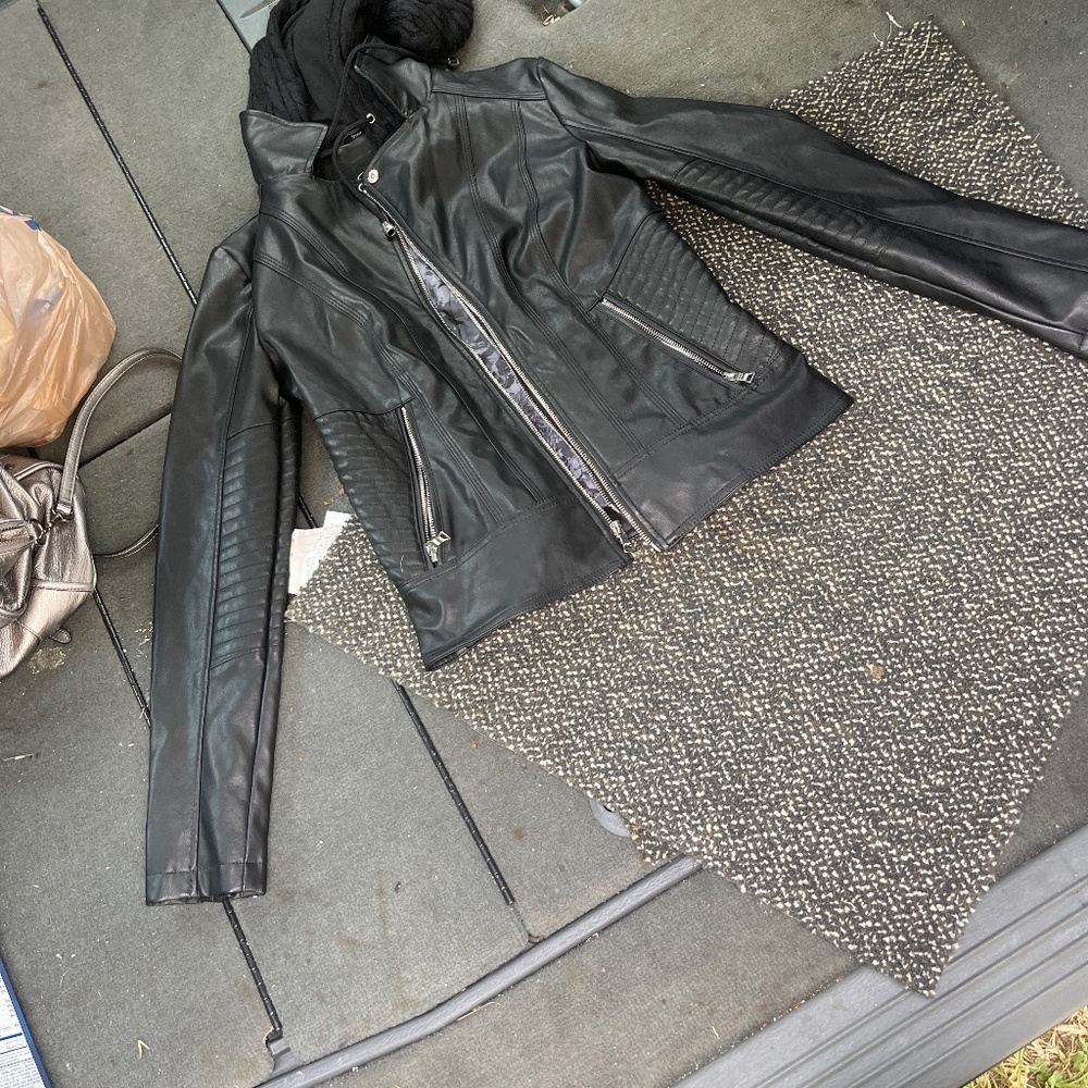 Leather coat